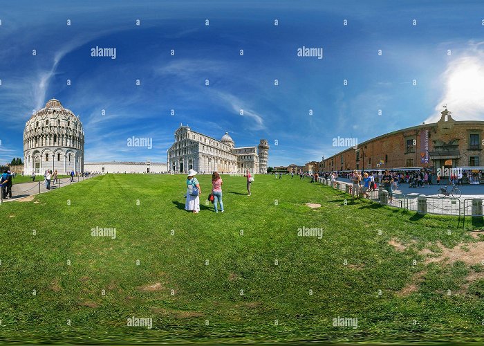 Museo delle Sinopie 360° view of Piazza del Duomo - Pisa - Alamy photo