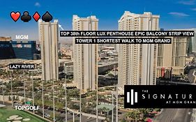 Signature Mgm Top 38Th Floor Penthouse Lux+ Best Balony Strip View Suite + No Resort Fee Las Vegas Exterior photo