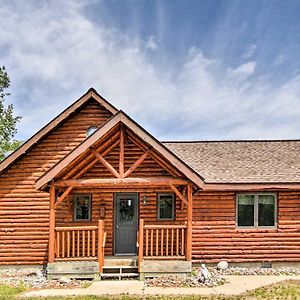 Rapid River Log Cabin With Loft On 160 Scenic Acres Villa Gladstone Exterior photo