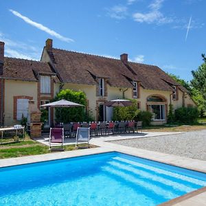 Crazy Villa Le Petit Belair 18 - Heated Pool - Foot - 2H Paris - 30P Aubigny-sur-Nere Exterior photo