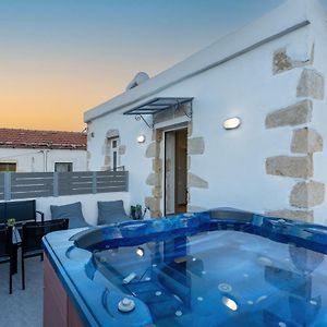Avli Village Home With Outdoor Jacuzzi Vafes Exterior photo