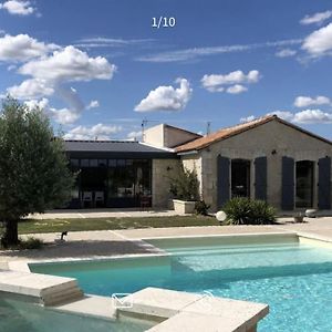 Demeure Charentaise Standing - Grande Piscine - Jacuzzi Balneo - Pool House Villa Barbezieux-Saint-Hilaire Exterior photo