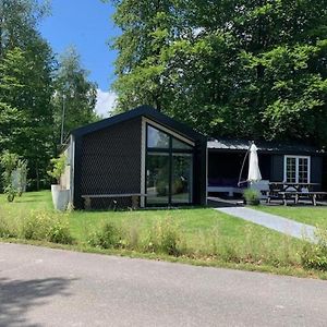 Luxe Chalet In Oosterwolde In Friesland, Op Rustig Park Met Uitzicht Op Meer En Strandje Villa Exterior photo