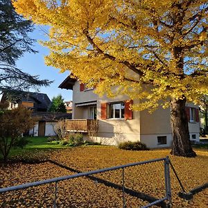 Swiss Chalet Direkt Am Thunersee Apartment Exterior photo